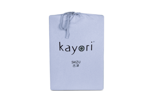 Kayori Shizu Percal Topper Hoeslaken Lichtblauw