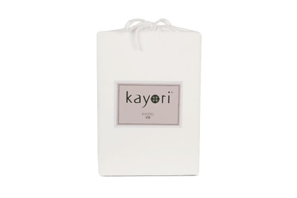 Kayori Kyoto Jersey Topper Hoeslaken Off-White
