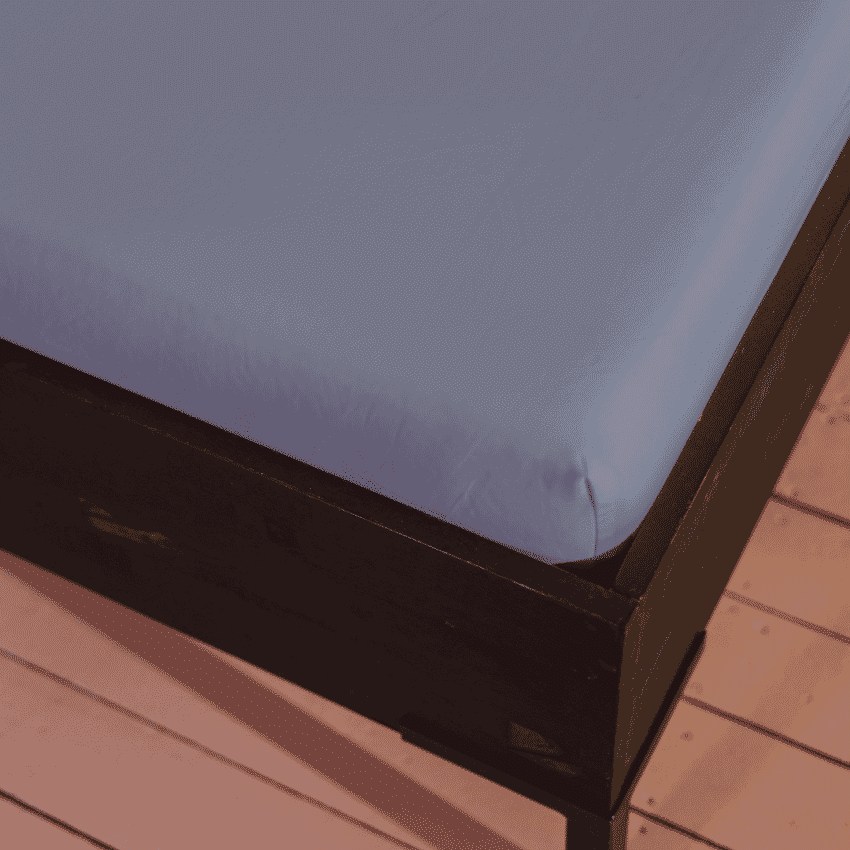 Kayori Shizu Percal Splitmatras Hoeslaken Blauw