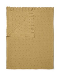 Essenza Knitted Ajour Plaid Geel